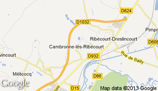 Plan de Cambronne-lès-Ribécourt