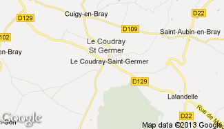 Plan de Le Coudray-Saint-Germer