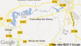 Plan de Courcelles-lès-Gisors