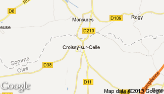 Plan de Croissy-sur-Celle