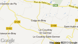 Plan de Cuigy-en-Bray