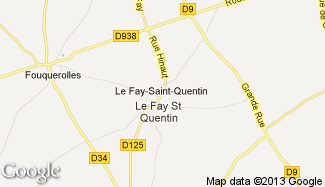 Plan de Le Fay-Saint-Quentin