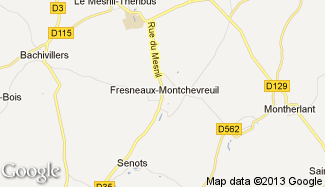 Plan de Fresneaux-Montchevreuil