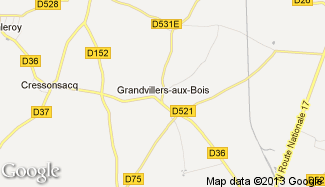 Plan de Grandvillers-aux-Bois