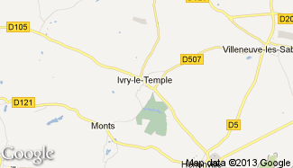 Plan de Ivry-le-Temple