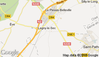 Plan de Lagny-le-Sec