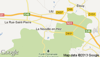 Plan de La Neuville-en-Hez