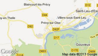 Plan de Précy-sur-Oise