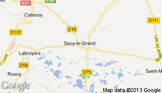 Plan de Sacy-le-Grand