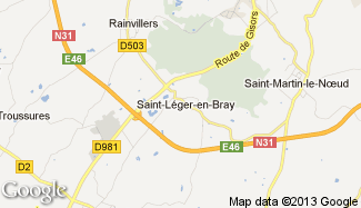Plan de Saint-Léger-en-Bray