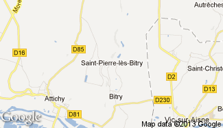 Plan de Saint-Pierre-lès-Bitry