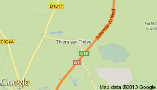 Plan de Thiers-sur-Thève