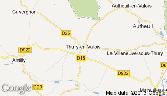 Plan de Thury-en-Valois