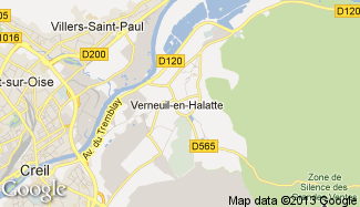 Plan de Verneuil-en-Halatte