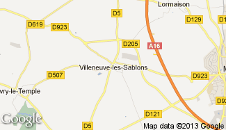 Plan de Villeneuve-les-Sablons