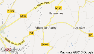 Plan de Villers-sur-Auchy