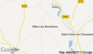 Plan de Villers-sur-Bonnières