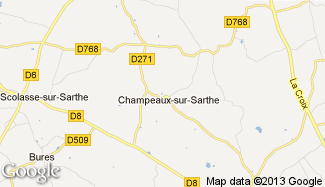 Plan de Champeaux-sur-Sarthe
