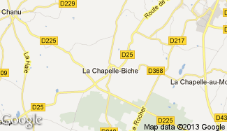 Plan de La Chapelle-Biche