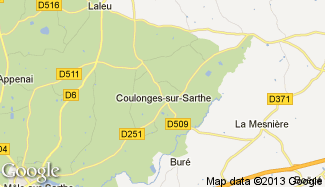 Plan de Coulonges-sur-Sarthe