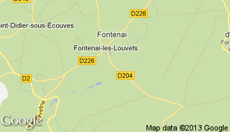 Plan de Fontenai-les-Louvets