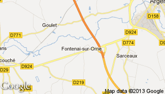 Plan de Fontenai-sur-Orne