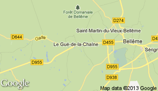 Plan de Le Gué-de-la-Chaîne