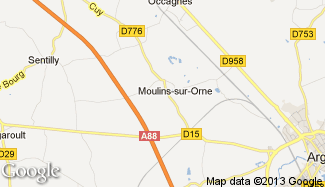 Plan de Moulins-sur-Orne