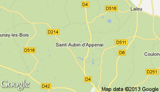 Plan de Saint-Aubin-d'Appenai
