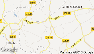 Plan de Saint-Christophe-de-Chaulieu