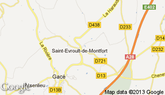 Plan de Saint-Evroult-de-Montfort