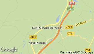 Plan de Saint-Gervais-du-Perron