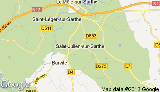 Plan de Saint-Julien-sur-Sarthe