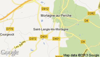 Plan de Saint-Langis-lès-Mortagne