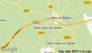 Plan de Saint-Léger-sur-Sarthe