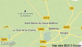 Plan de Saint-Martin-du-Vieux-Bellême