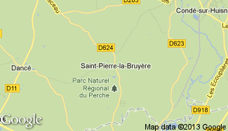 Plan de Saint-Pierre-la-Bruyère