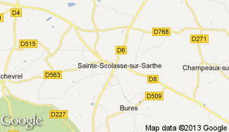 Plan de Sainte-Scolasse-sur-Sarthe