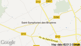 Plan de Saint-Symphorien-des-Bruyères