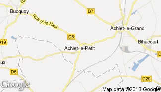 Plan de Achiet-le-Petit