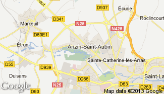 Plan de Anzin-Saint-Aubin