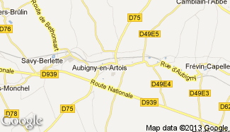 Plan de Aubigny-en-Artois