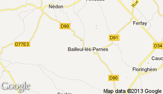 Plan de Bailleul-lès-Pernes