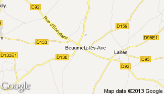 Plan de Beaumetz-lès-Aire