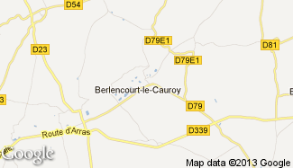 Plan de Berlencourt-le-Cauroy