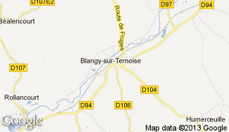 Plan de Blangy-sur-Ternoise