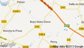 Plan de Boiry-Notre-Dame