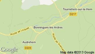 Plan de Bonningues-lès-Ardres