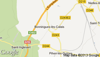 Plan de Bonningues-lès-Calais