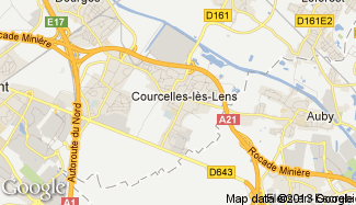 Plan de Courcelles-lès-Lens